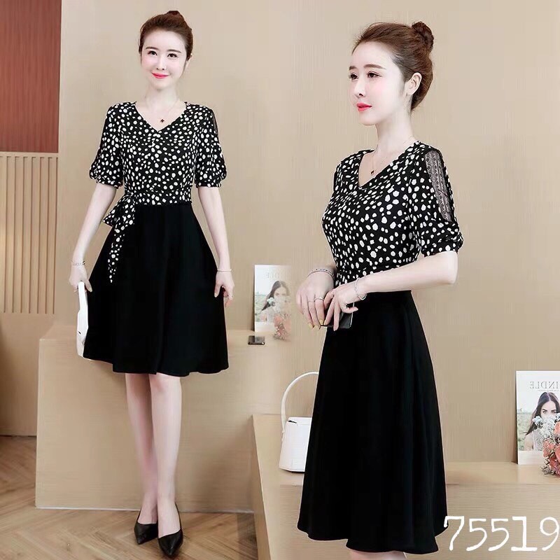 ĐẦM VOAN CHẤM BI NỮ SIÊU SANG CỰC HOOOT