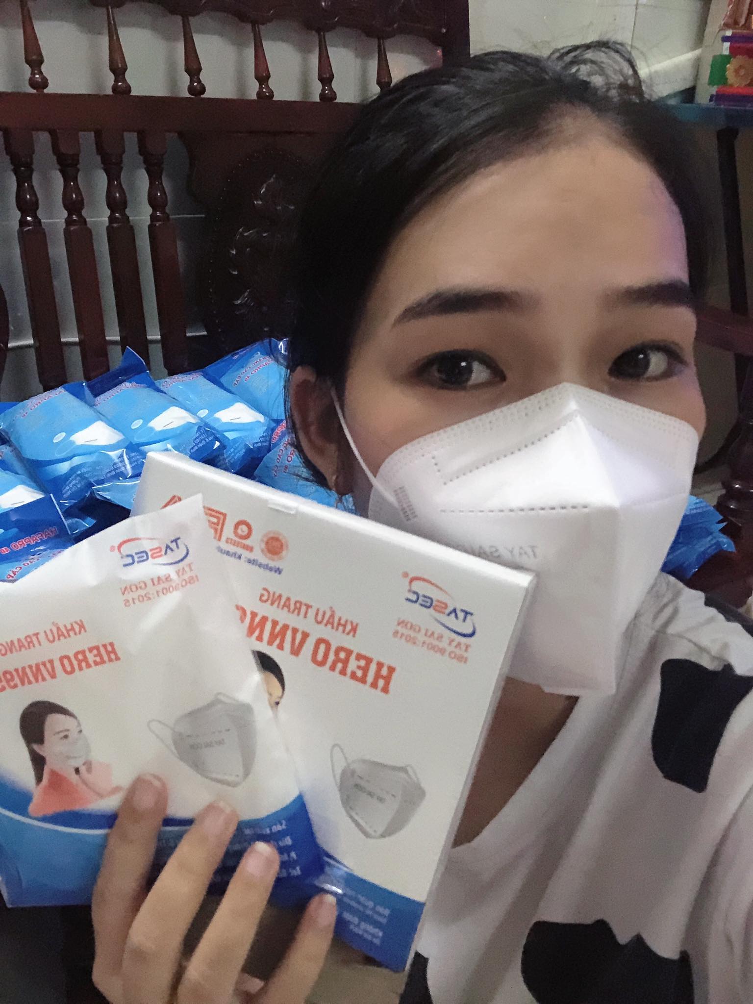 (combo 50 cái) khẩu trang N95 Tây SG dạng bịch