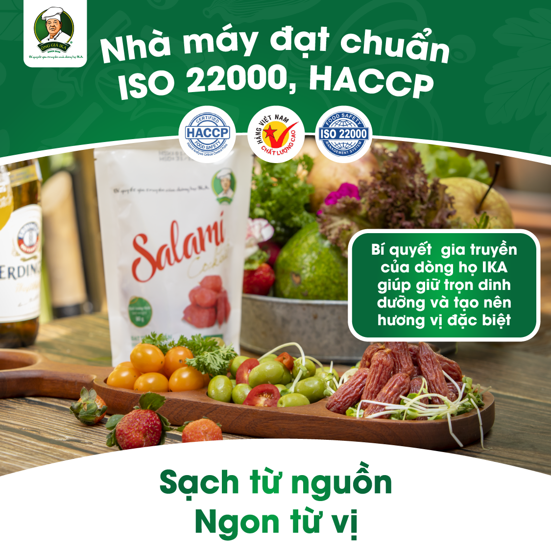[  Chỉ giao Hà Nội ] Salami cocktail 80g Ông già Ika