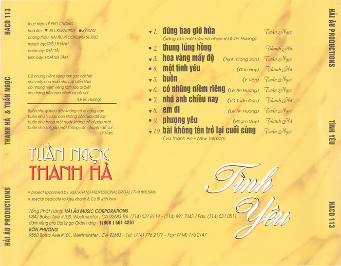 Bộ 6 đĩa CD nhạc Tuấn ngọc 5