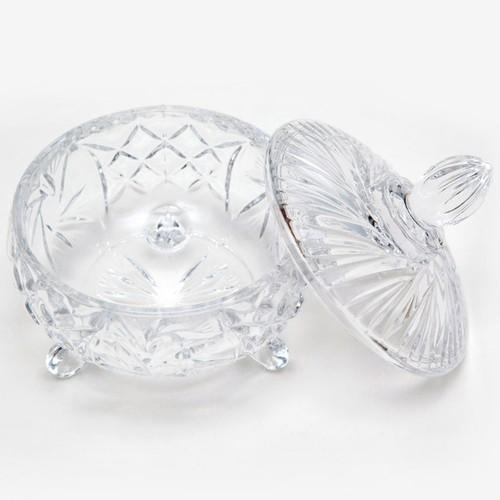 [HCM]Combo 2 Hũ thủy tinh đựng mứt Tết Cao Cấp 3 Chân Đế