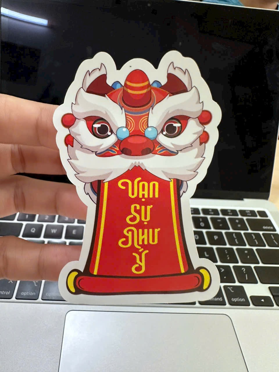 100 tem dán tết - "lân" - 8x5.4cm