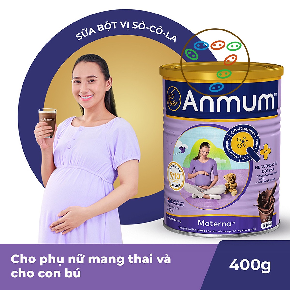 Date 2023 Sữa Bột Dành Cho Mẹ Bầu Anmum Materna 800G