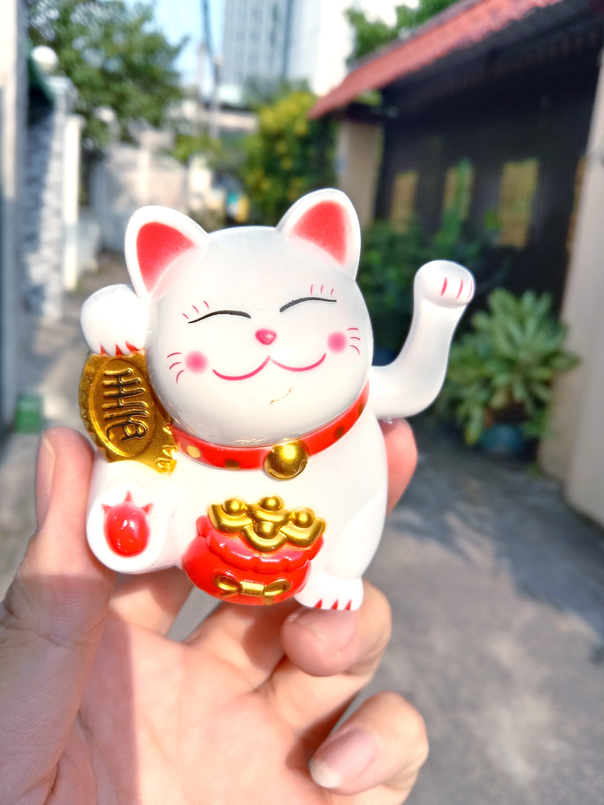 mèo may mắn, thần tài