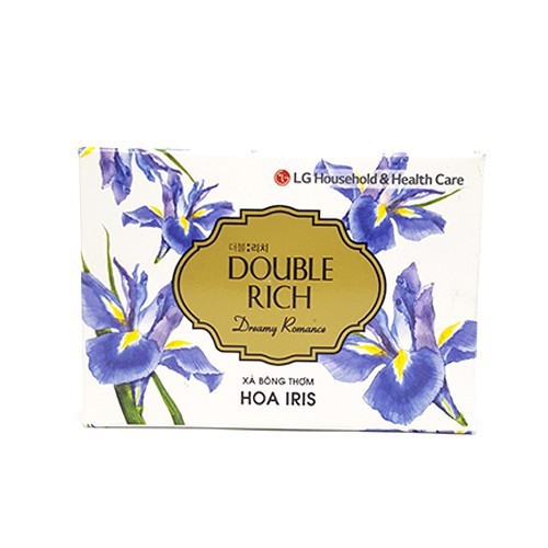 Xà bông Double Rich hương Hoa iris hộp 90g