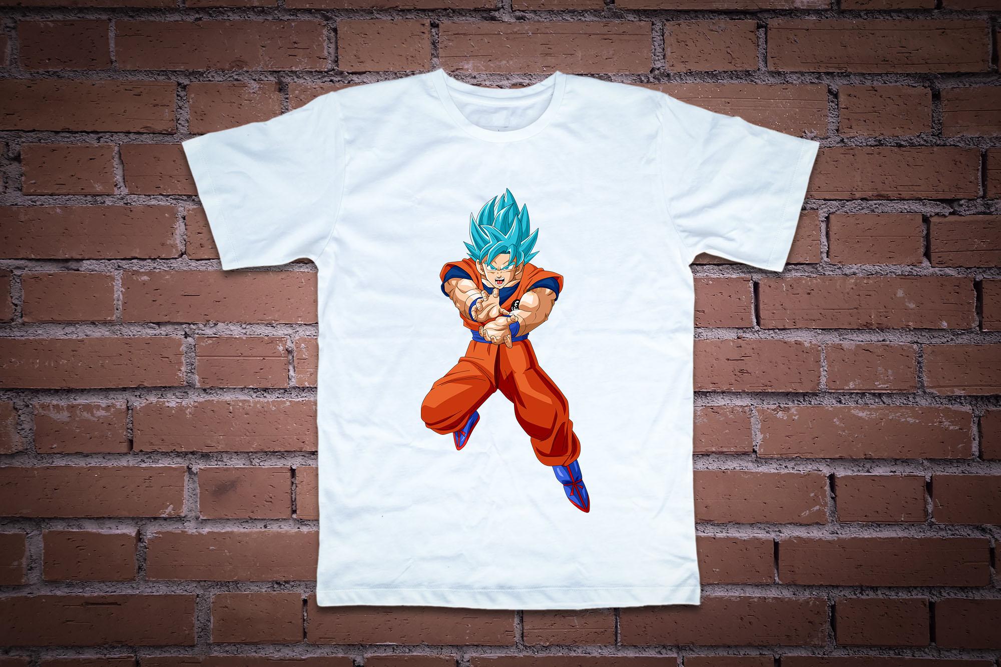 Áo thun in hình Goku chưởng kame