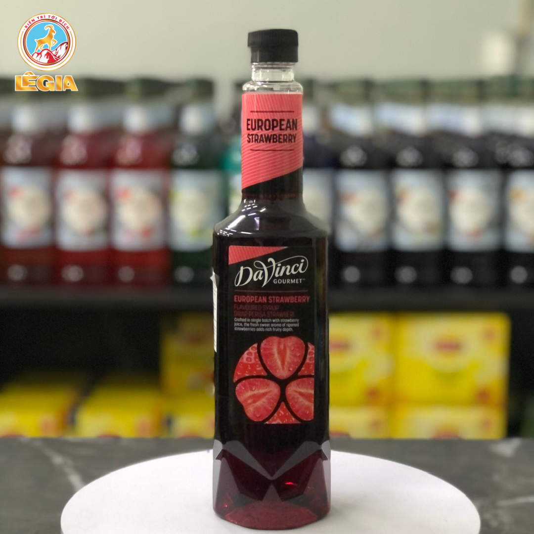 SIRO DAVINCI DÂU 750ML - DAVINCI EUROPEAN STRAWBERRY SYRUP