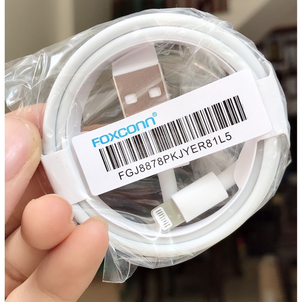 -Sỉ- [FULL BOX] Cáp IPhone foxconn 5IC full box trắng
