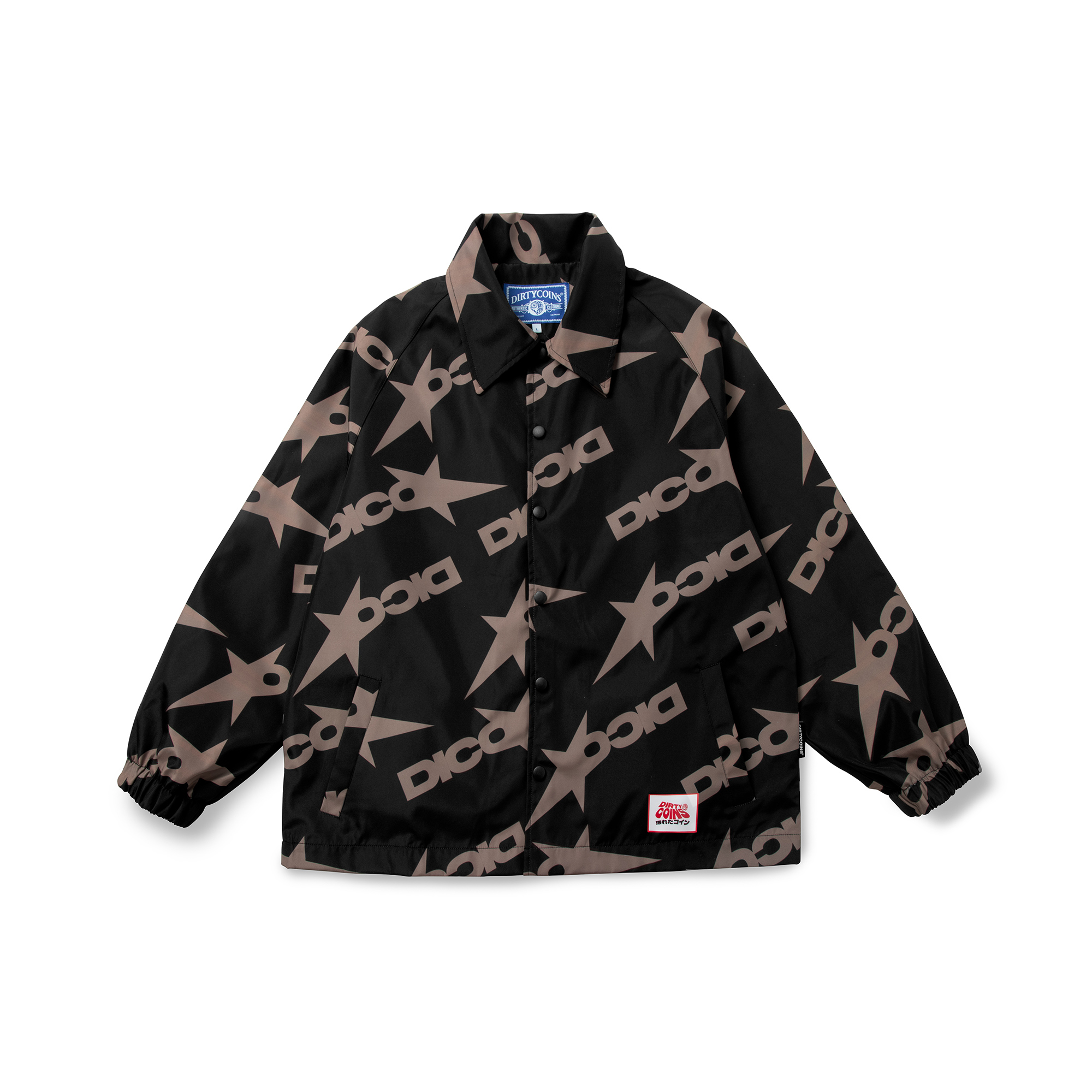 Áo Khoác Dico Star Pattern Coach Jacket - Black