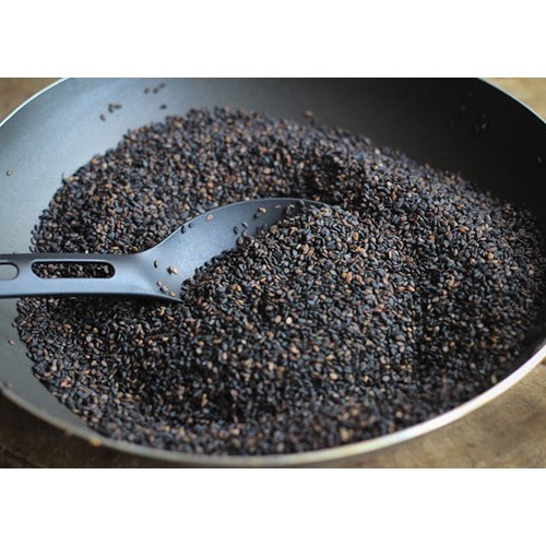 Mè đen sạch rang củi/vừng đen rang sẵn (0,5kg loại ngon)