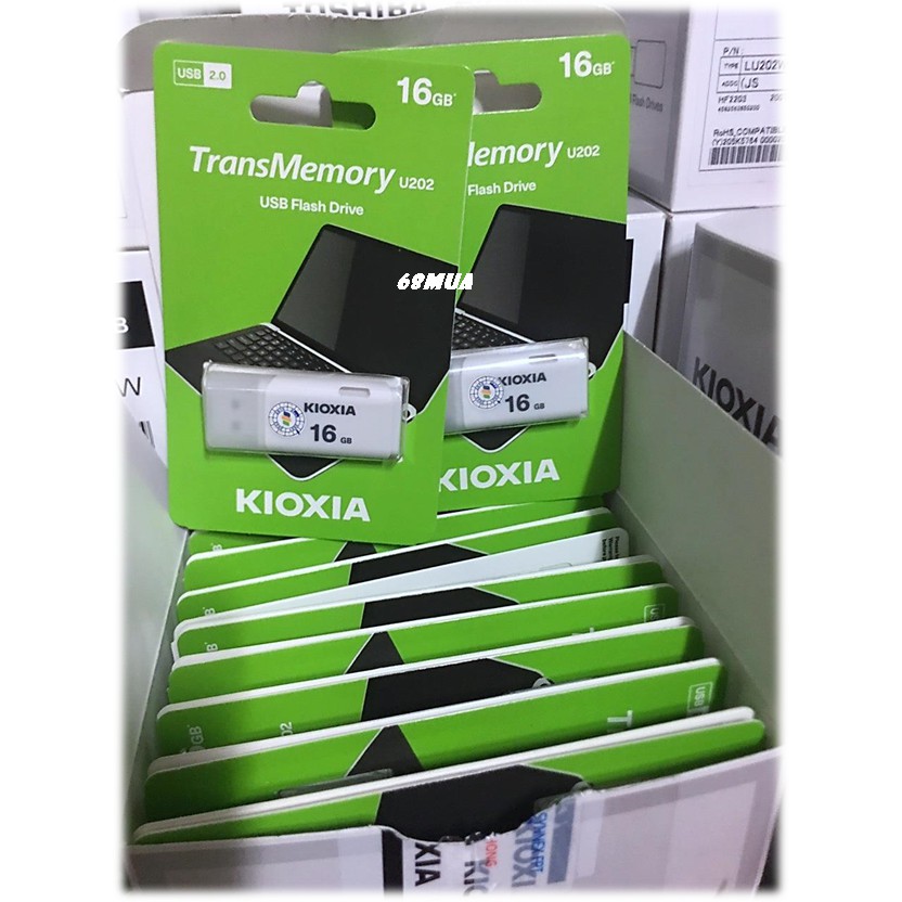 [HCM]USB Kioxia 16GB USB 2.0 U202 Màu Trắng