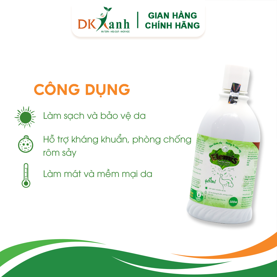 Nước tắm thảo dược Elemis 500ml/dạng gói lẻ - DK Pharma