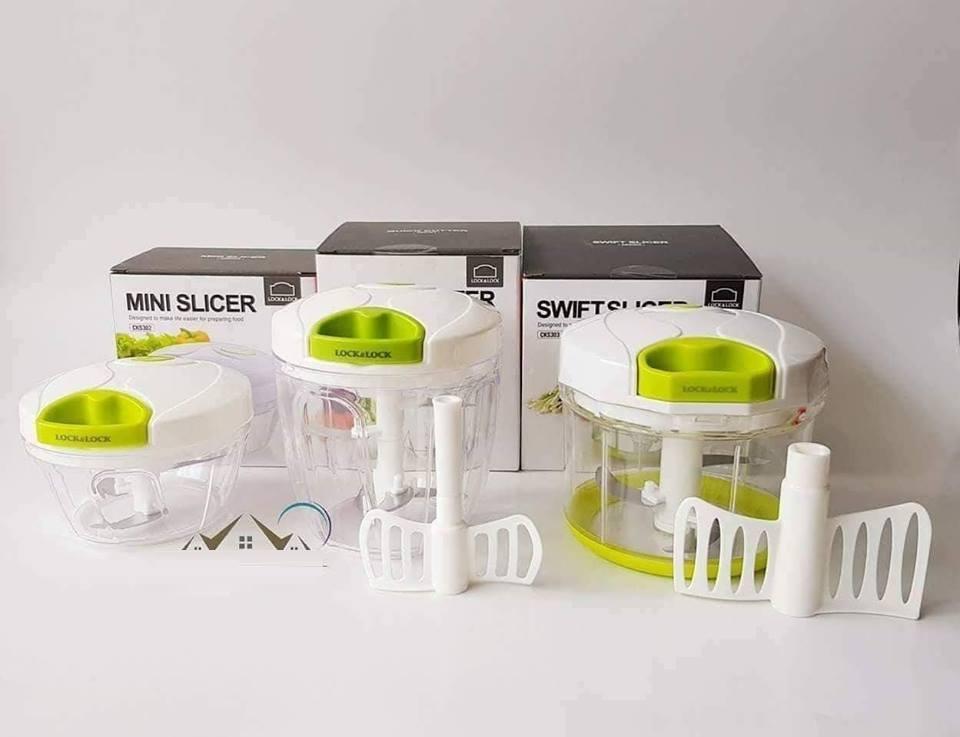 Dụng cụ xay thực phẩm bằng tay mini lock &lock