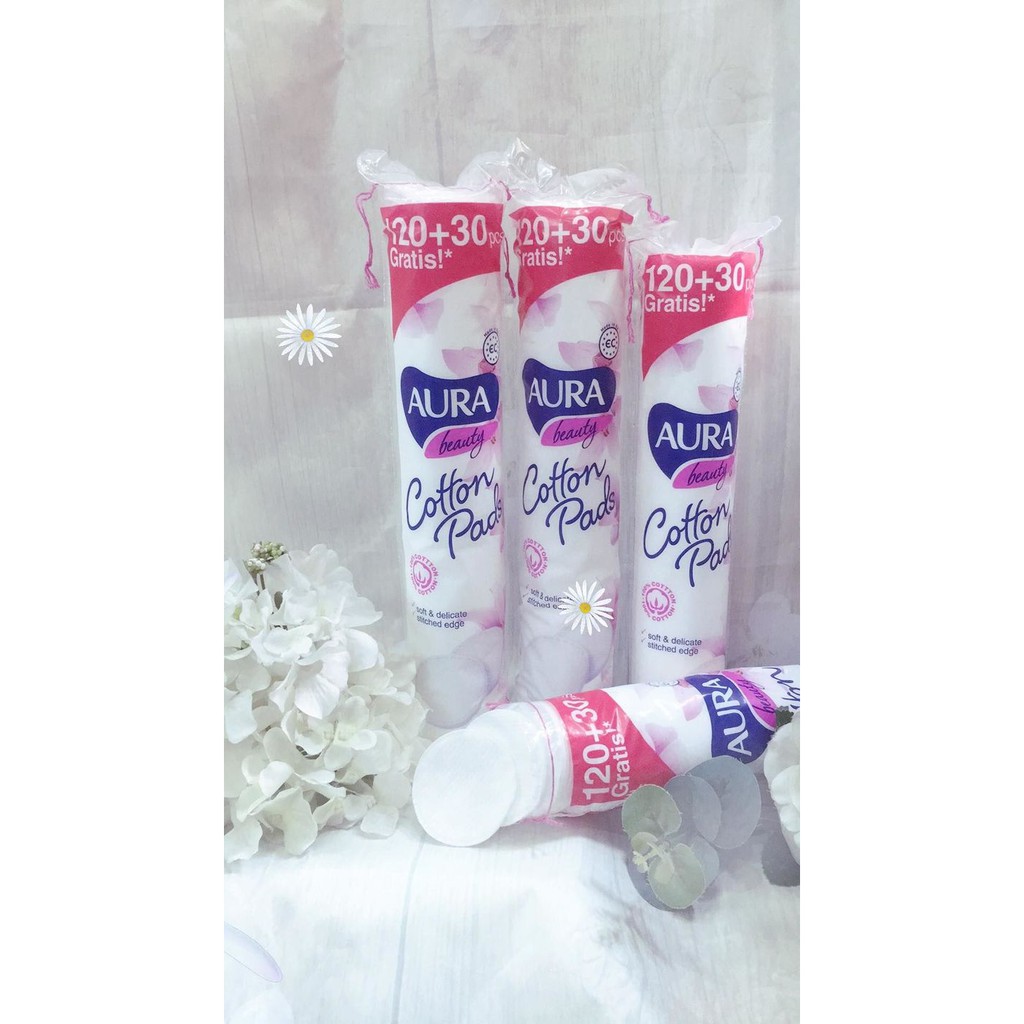 [HCM]Bông Tẩy Trang Aura 150 Miếng