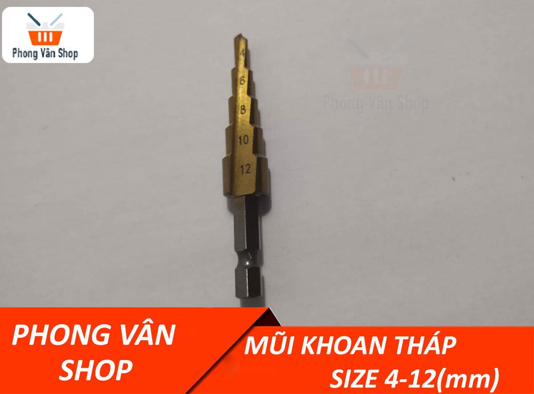 Mũi khoan Tháp chuôi lục giác 4-12mm