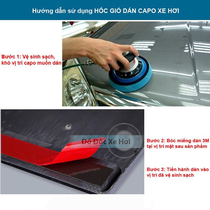 Hốc gió trang trí nắp capo cho xe ô tô