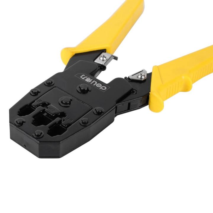 Kìm Bấm Dây Mạng 4/6/8P Deli Cao Cấp Chính Hãng - Sử Dụng Đa Năng, An Toàn, Tiện Dụng - EDL2468 - Hình ảnh 5