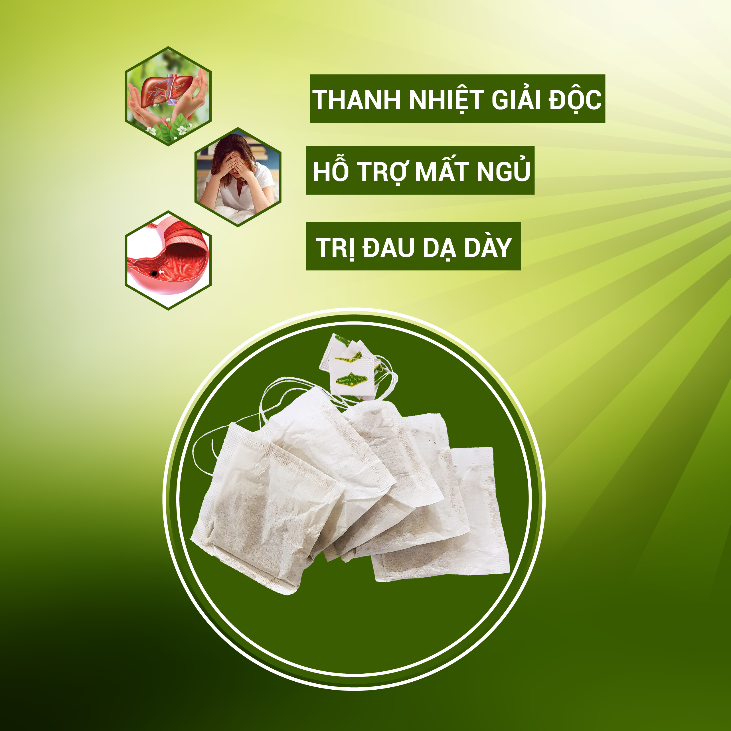 Trà Hoàng thảo mộc túi lọc