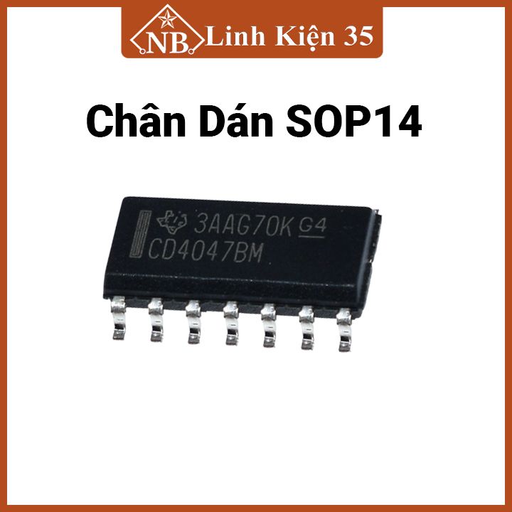 IC CD4047 SOP14 / DIP14 tiêu thụ điện năng thấp