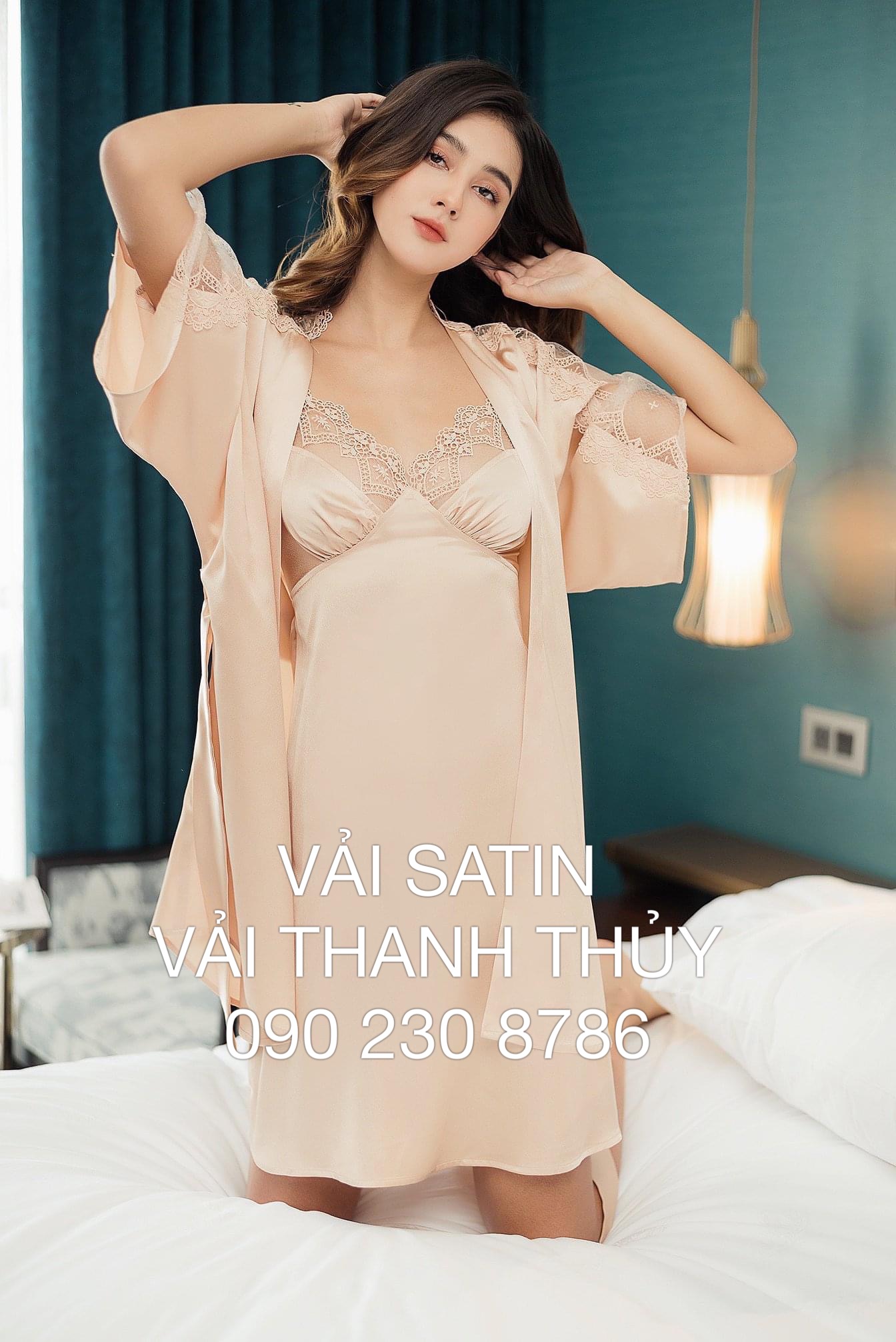 VẢI LỤA SATIN MAY ÁO DÀI - PIJAMA-DÒNG VẢI TRUNG CẤP