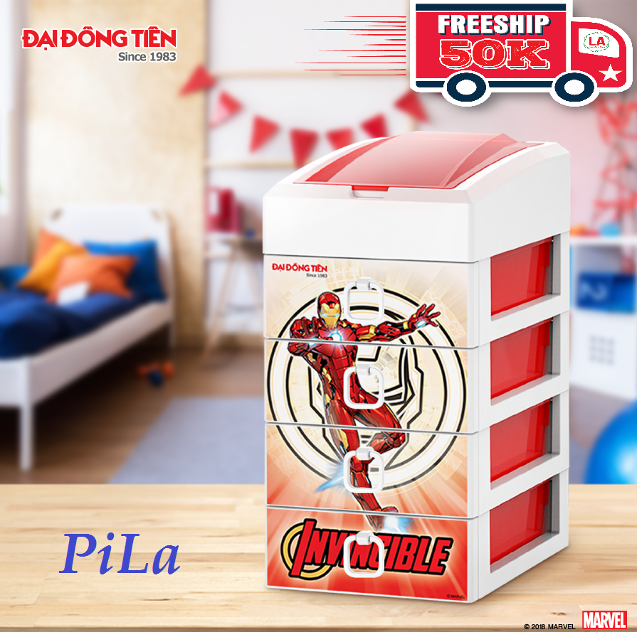Tủ Nhựa 5 Ngăn Cao Cấp  Siêu Anh Hùng