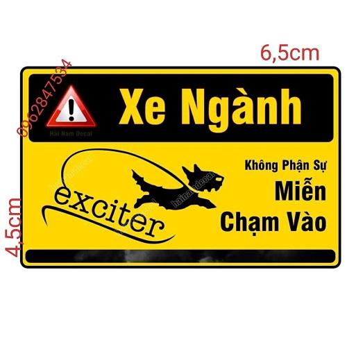 Tem Xe Ngành Không Phận Sự Miễn Chạm Vào Tấm 6,5x4,5