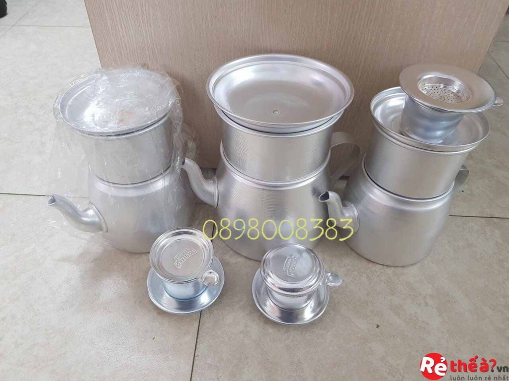 Phin pha cà phê nhôm ( loại dày ) 1  2 lạng