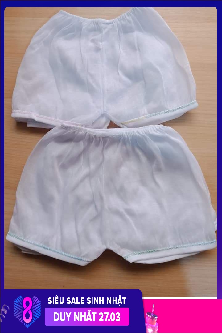 combo 10 quần đùi cotton mỏng cho bé