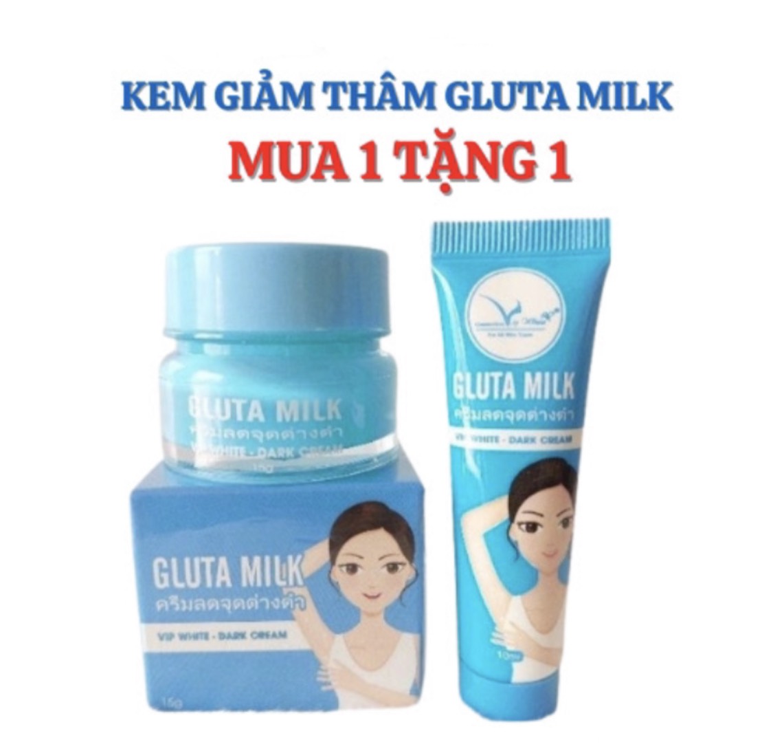 (Chính Hãng) Kem Thâm Gluta Milk Thái Lan Mua 1 Được 2