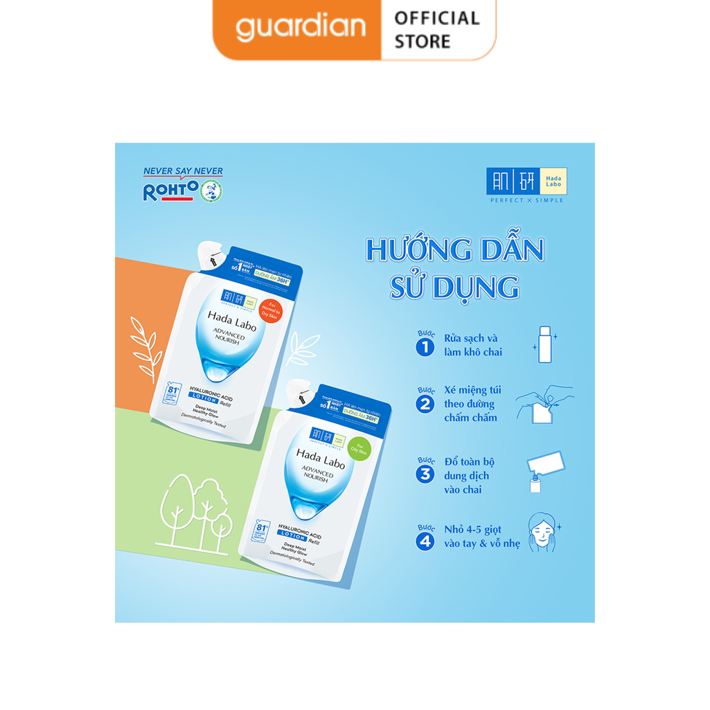 Túi Refill Lotion Dưỡng Ẩm Hada Labo 170ml