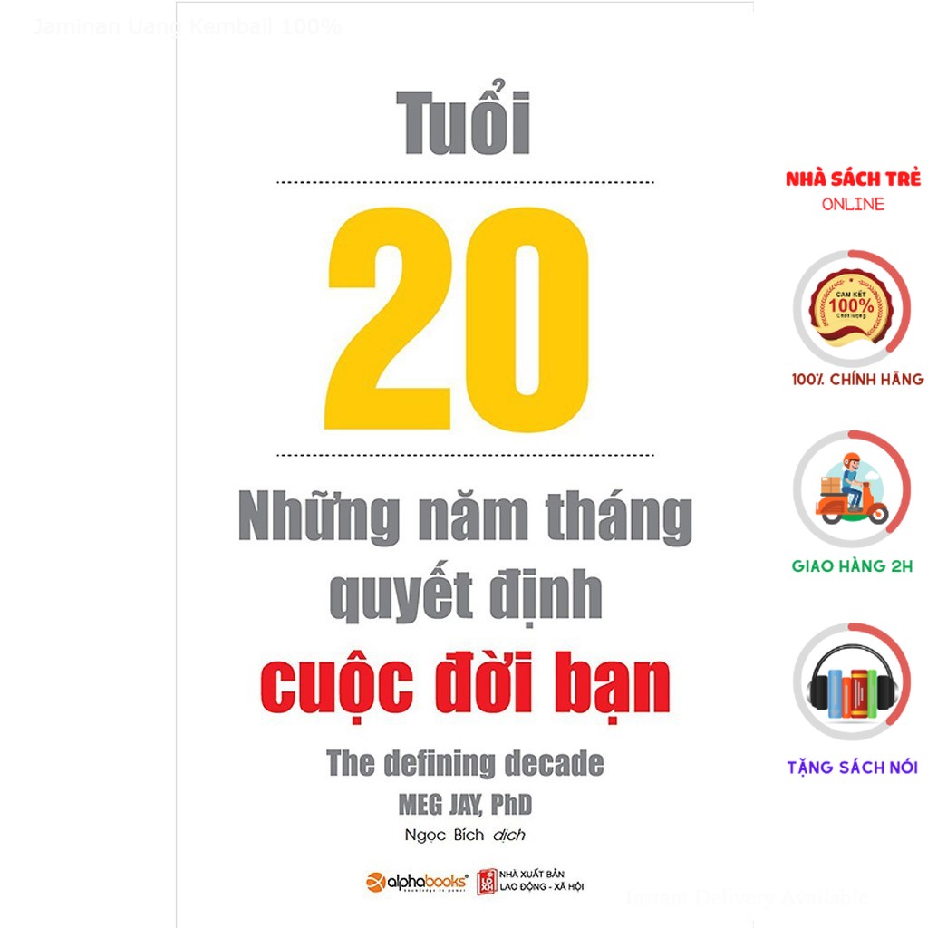 Sách alphabooks - tuổi 20: những năm tháng quyết định cuộc đời bạn