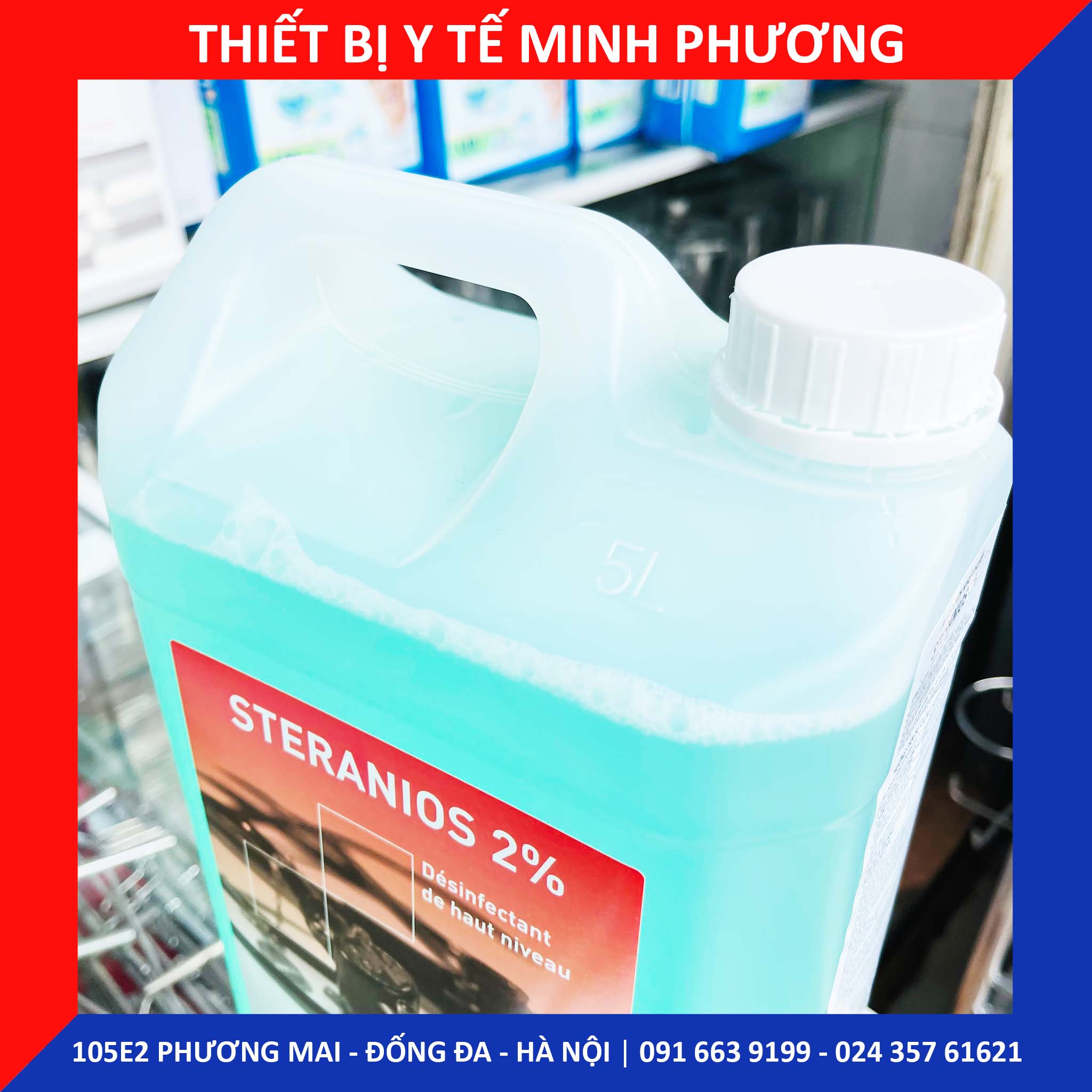 Dung dịch ngâm rửa dụng cụ Steranios 2%