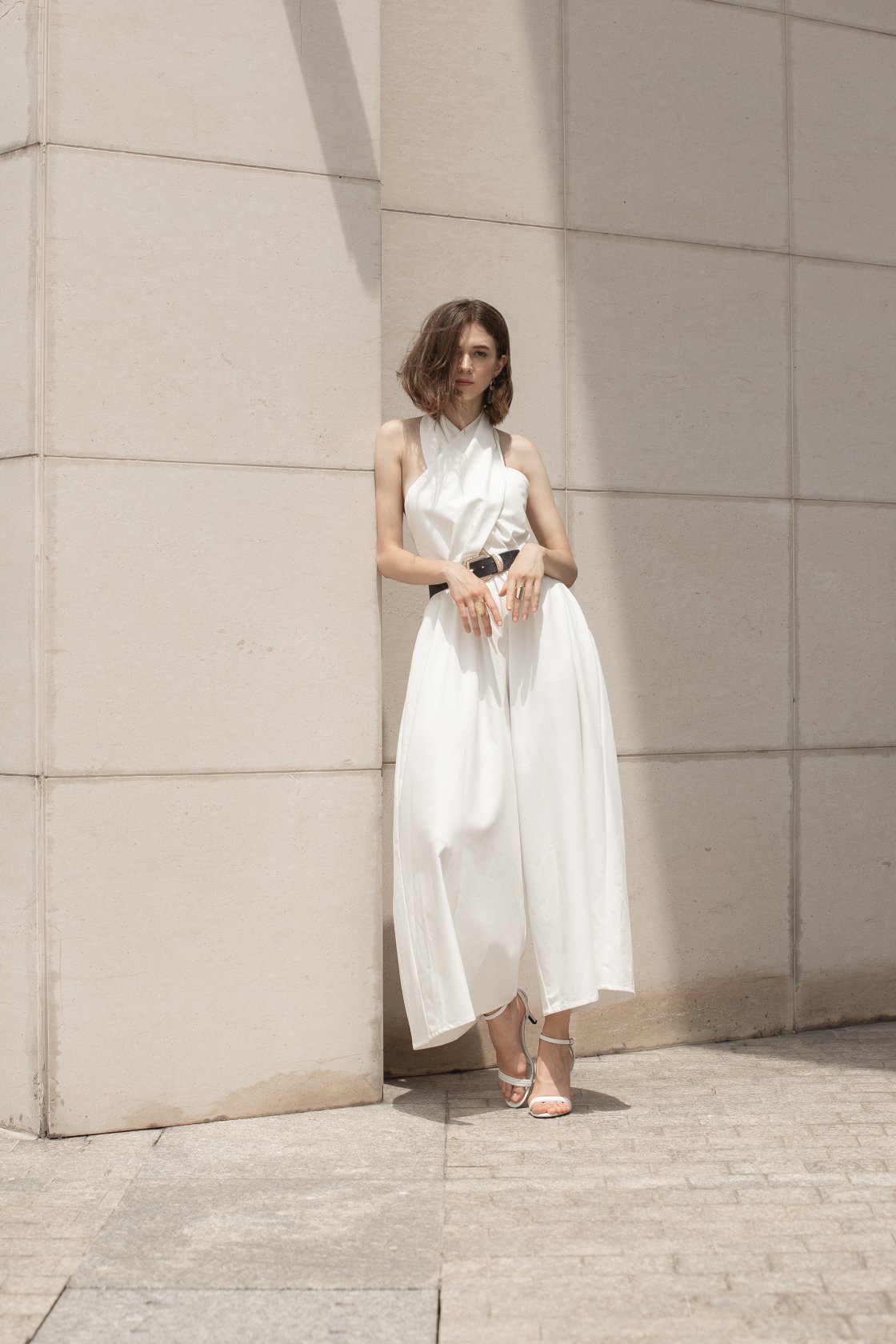 Asymmetric Black Jumpsuit