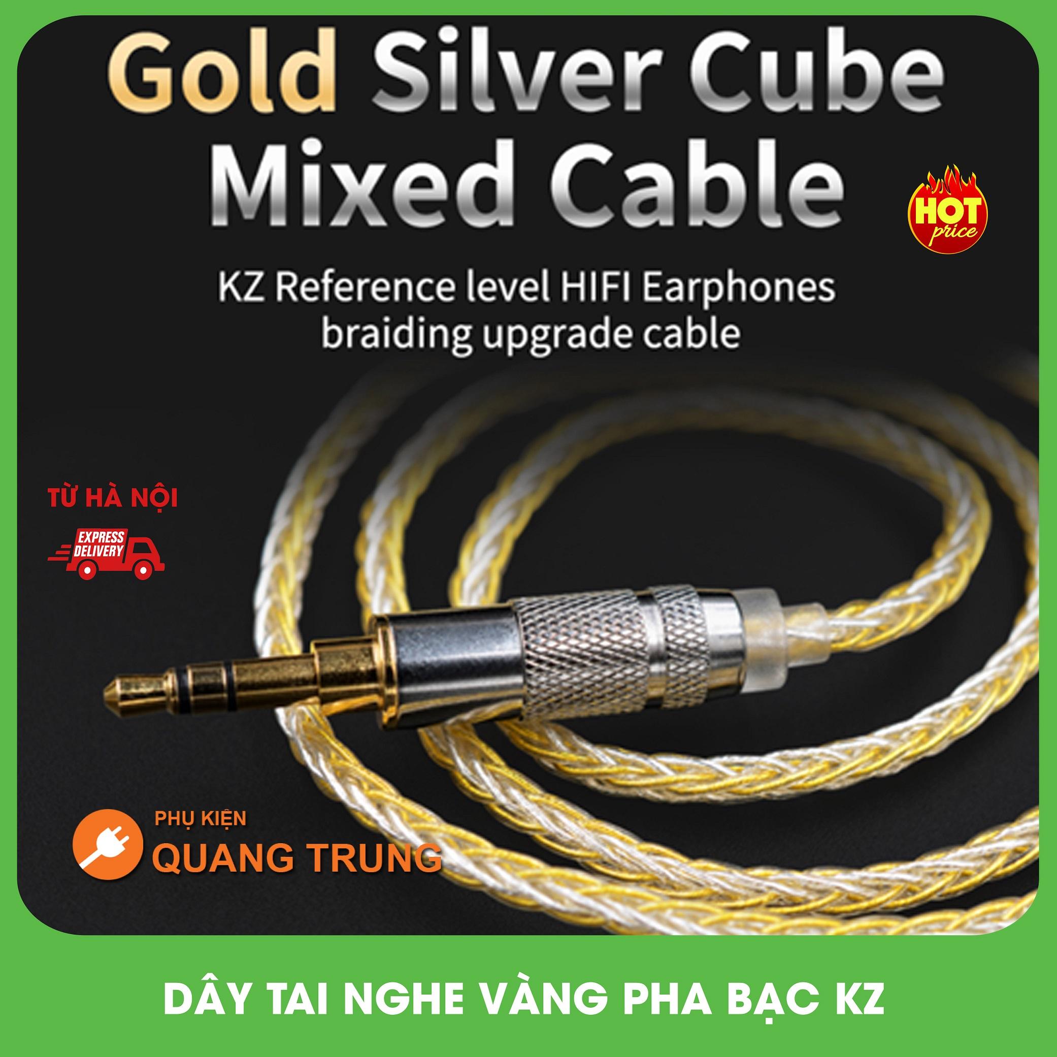 Dây nâng cấp mạ vàng và bạc Kz dành cho zstzs10as10mmcxzsnzs10pro