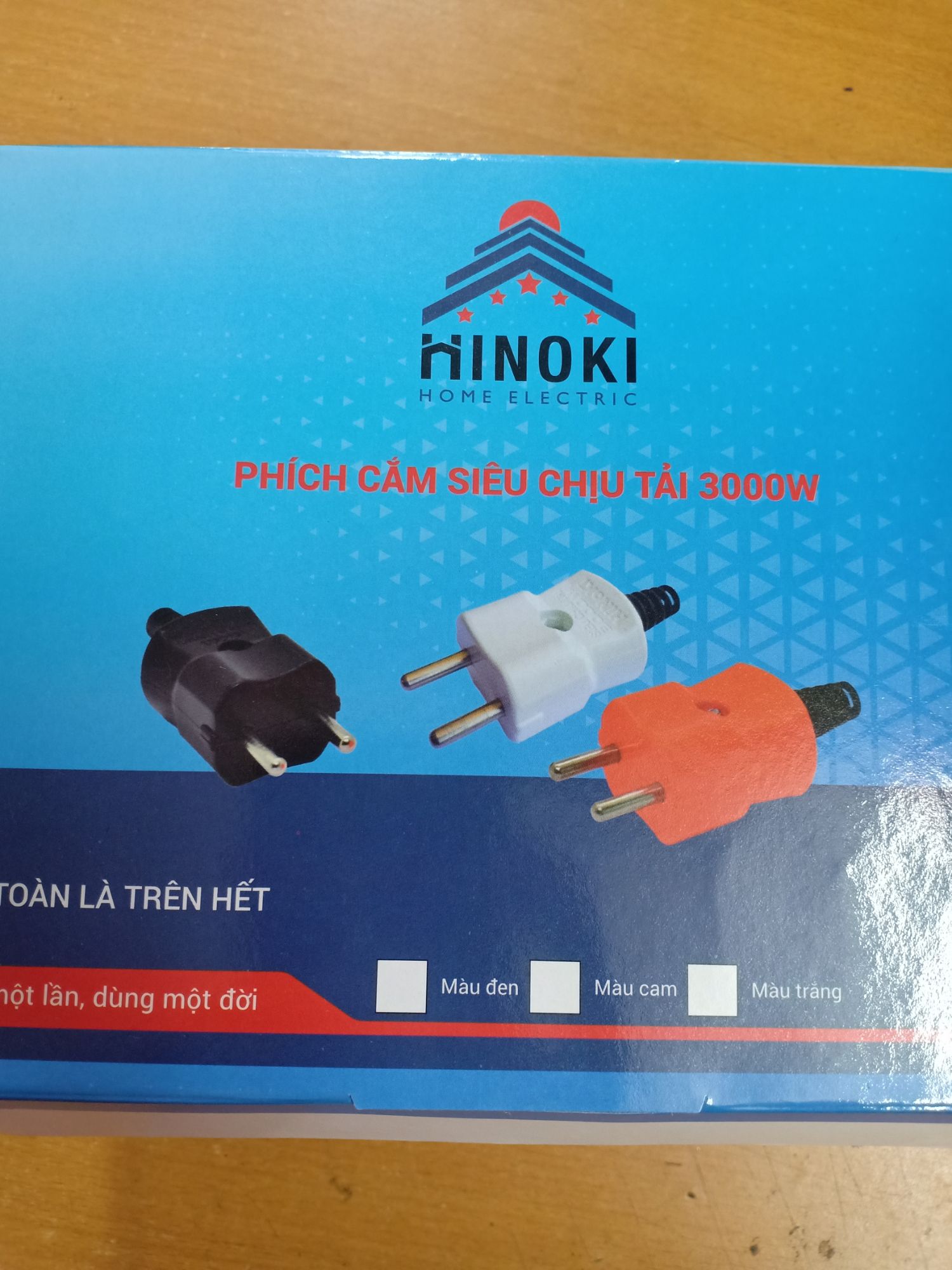 [Compo 5 phích cắm chịu tải 3000W Hinoki]