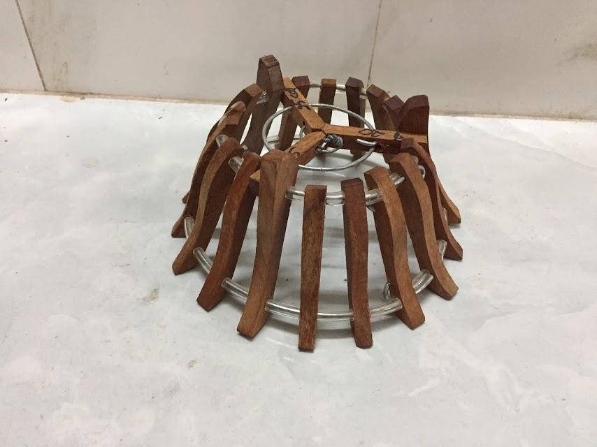 [HCM]Chậu gỗ lượng căm xe số 1 size 20cm