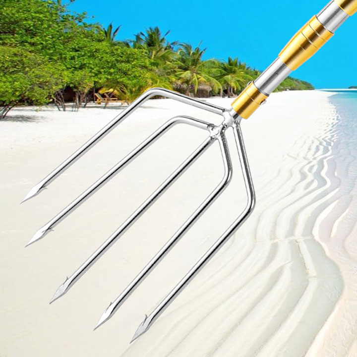 Dụng cụ Bắt Cá 5 Tiêu Có Ngạnh bản ngang (Chưa bao gồm cán)