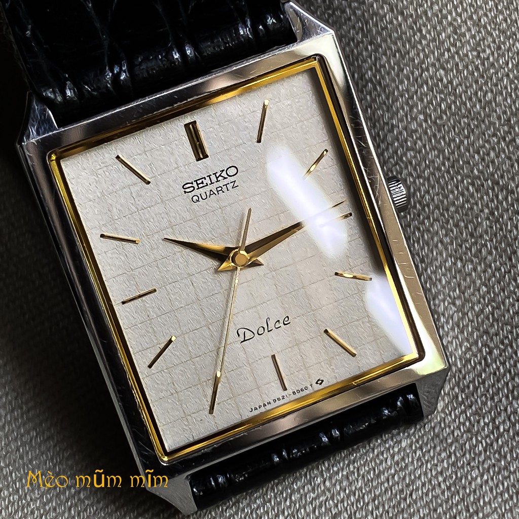 BH 6 THÁNG] - NAM / NỮ - SEIKO DOLCE - Đồng hồ NHẬT - USED MỚI 98% / NGUYÊN  BẢN CẢ DÂY KHÓA / CHỐNG NƯỚC 