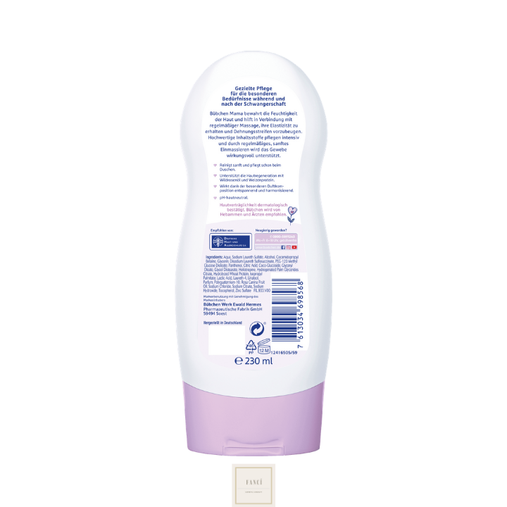 Sữa tắm cho mẹ bầu Bubchen Mama Creme – Dusche 230ml của Đức