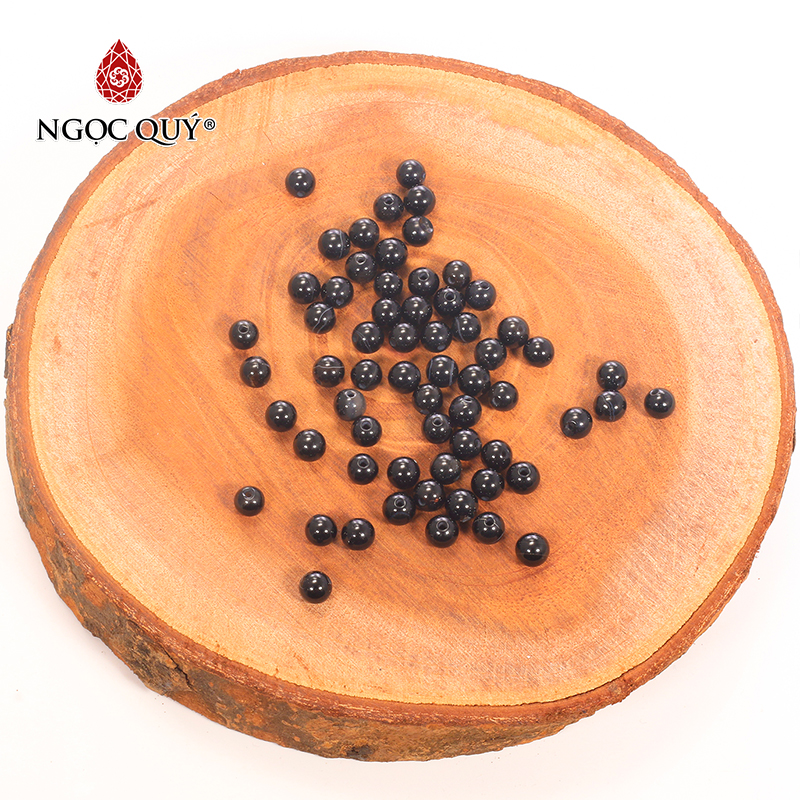 Combo 5 viên đá obsidian bóng 6mm - Ngọc Qúy Gemstones