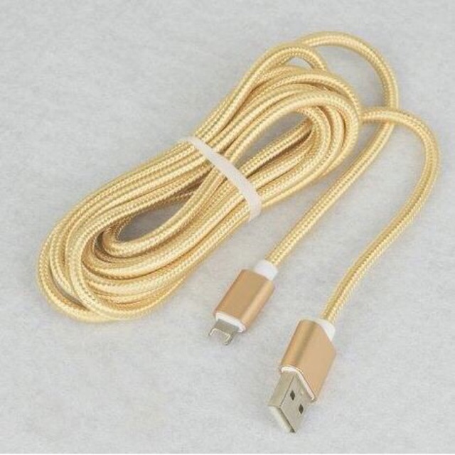 Cáp bọc dù 3m IPHONE/ SAMSUNG -