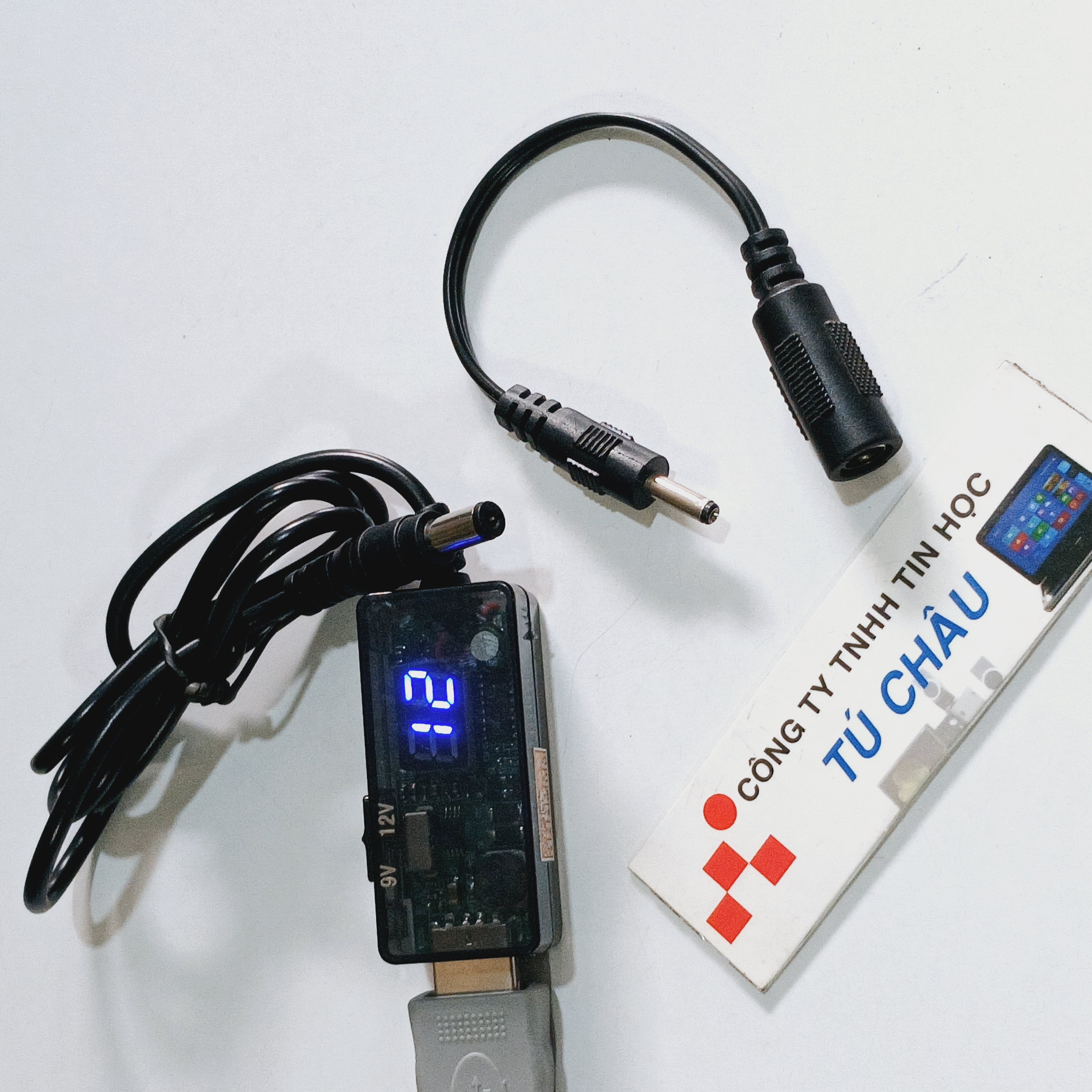 Cáp nguồn USB: USB ra 9V / USB ra 12V (Công tắc chuyển 9V hoặc 12V - Có đèn led)