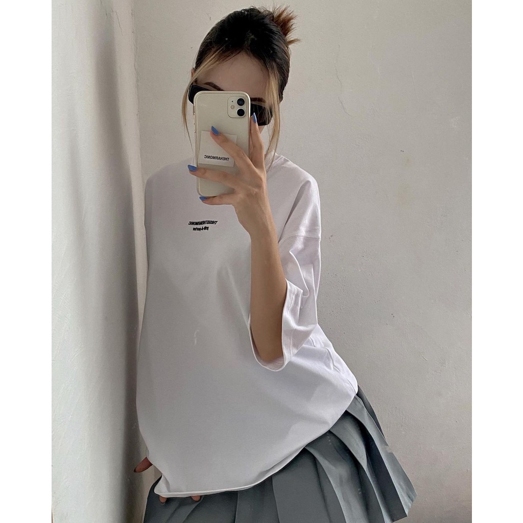 [3-5/8 Hoàn Tiền 25%] Áo thun from rộng unisex harmonic GODMOTHER