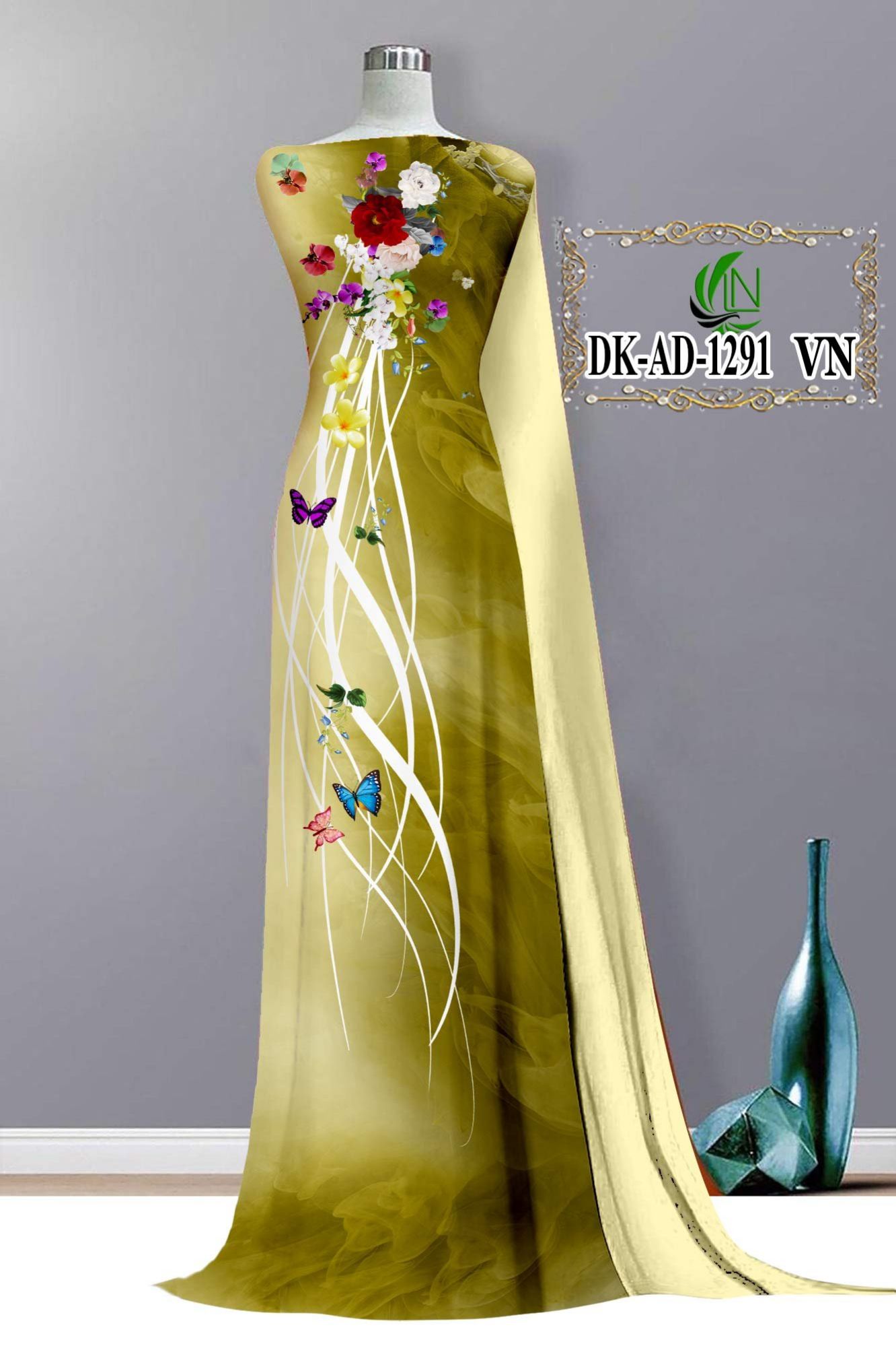 [HCM]Vải Áo Dài 3D Bộ