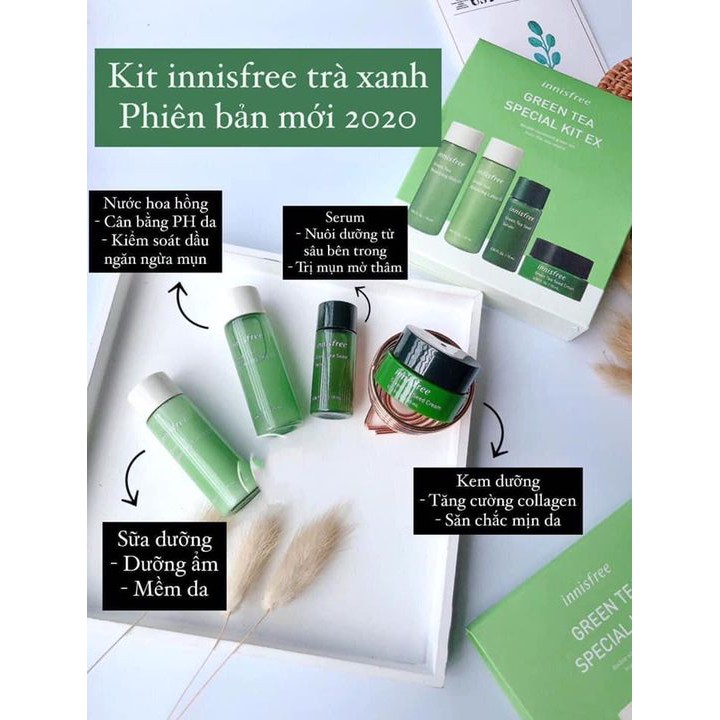 Bộ Dưỡng Trà Xanh Mini Innisfree Greentea Special Kit Ex.