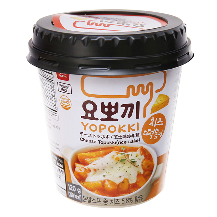 Bánh Gạo Young Poong Topokki Vị Phô Mai Nhập Khẩu Hàn Quốc Dạng Ly 120g ly