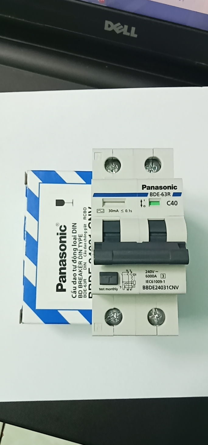 CB chống giật Panasonic RCBO 32A, 40A, 63A 30ma