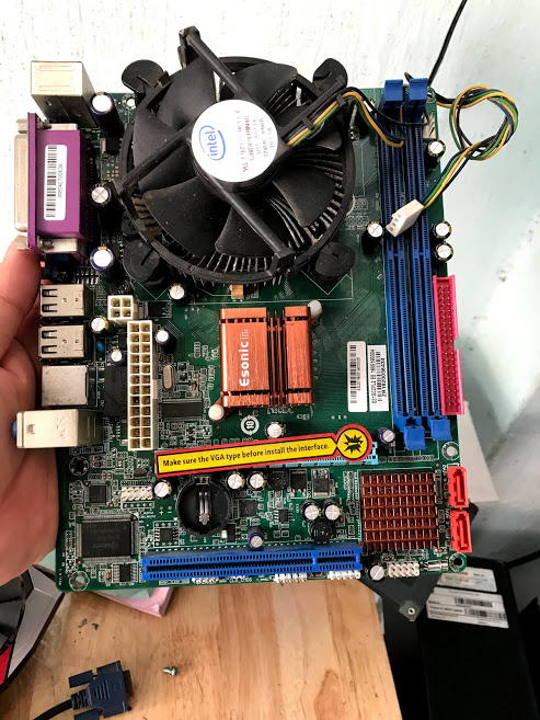 mainboard máy tính g31 esonic tháo máy