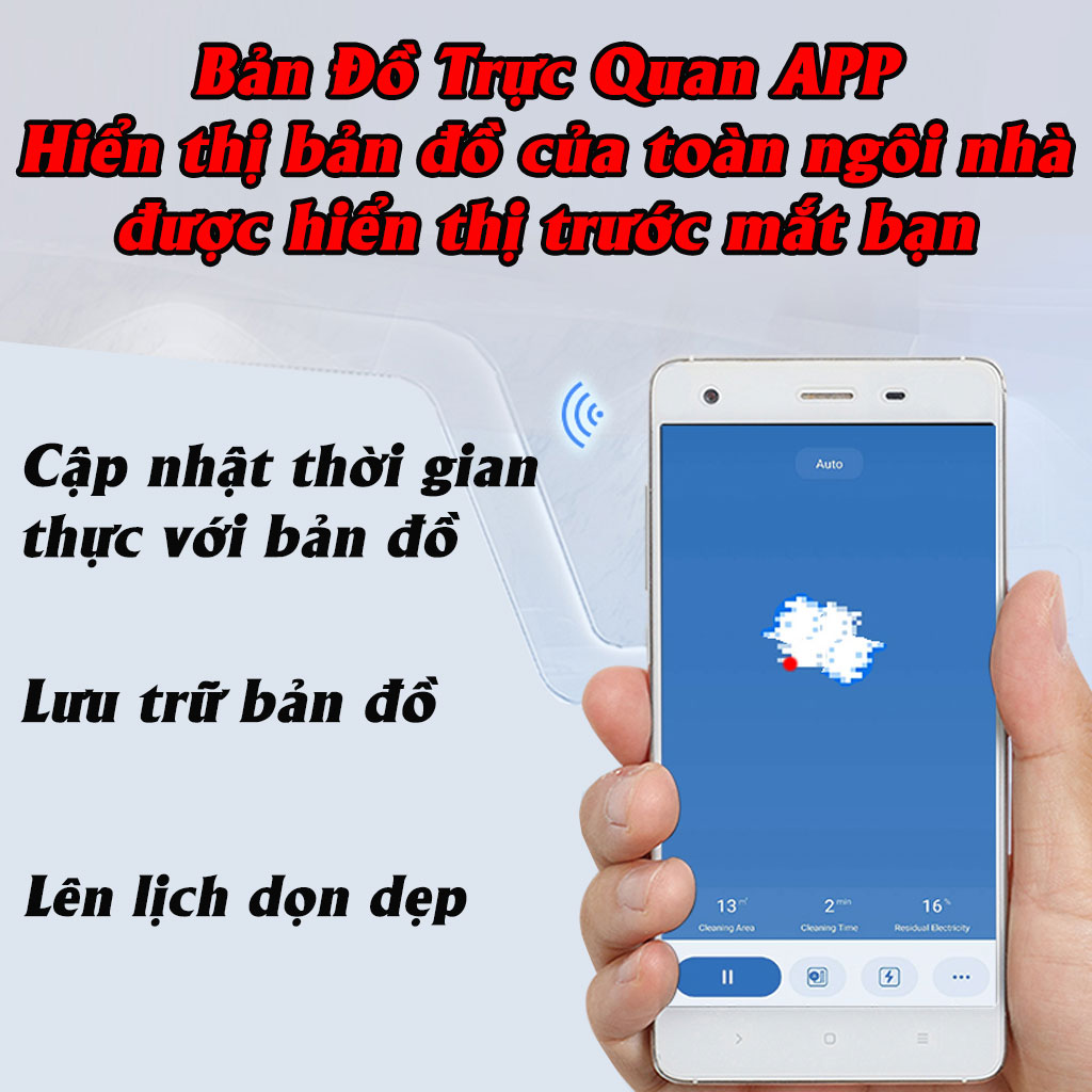 Robot Hút Bụi, Robot Hút Bụi Lau Nhà, Lực Hút Siêu Mạnh 20000PA, Cực Khỏe, Hoạt Động Theo Sơ Đồ, Cảm Biến Tránh Vật Cản,Chống Rơi,Điều Khiển Qua APP Điện Thoại.