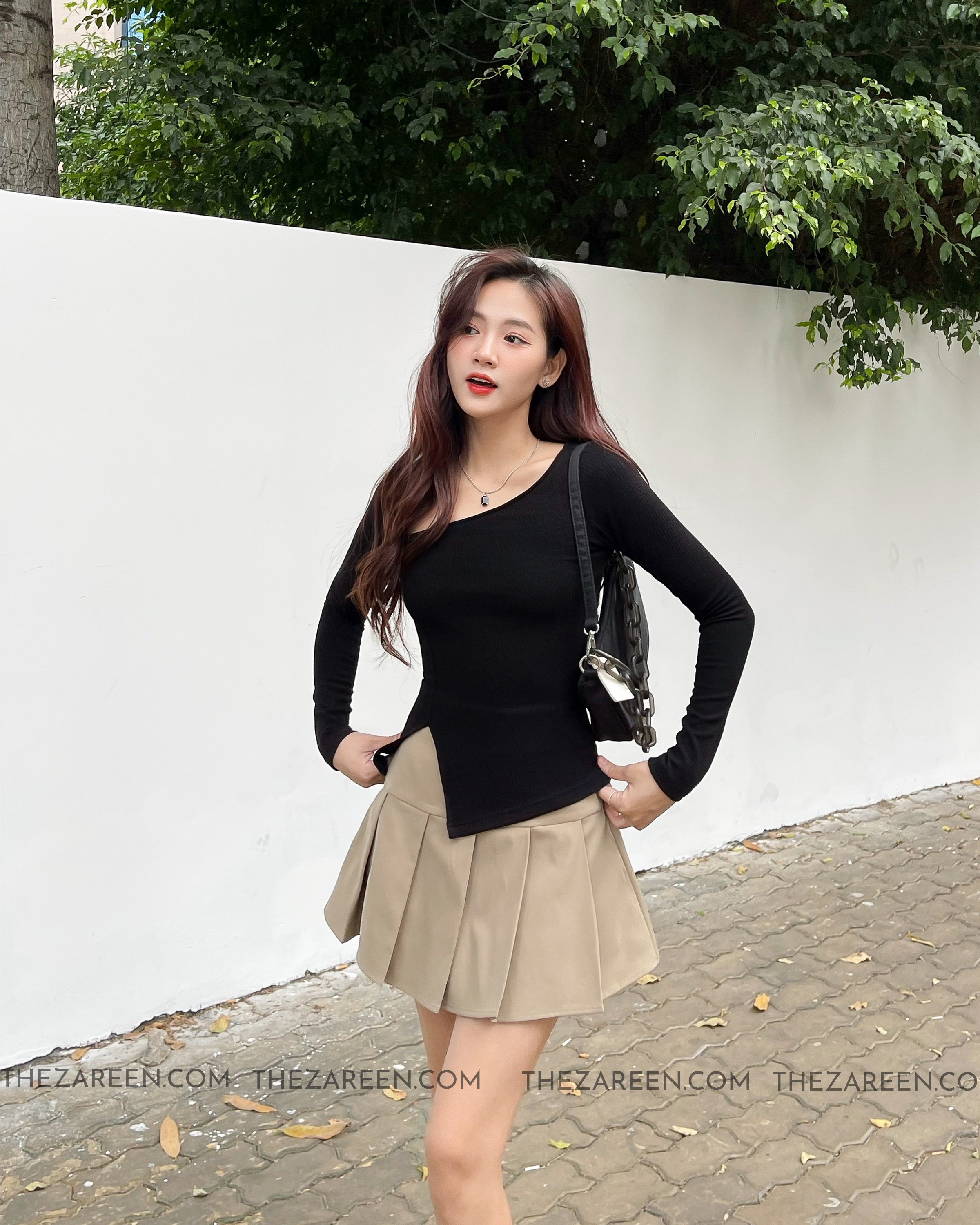 ZAREEN | CHÂN VÁY NGẮN XẾP LY VAA41